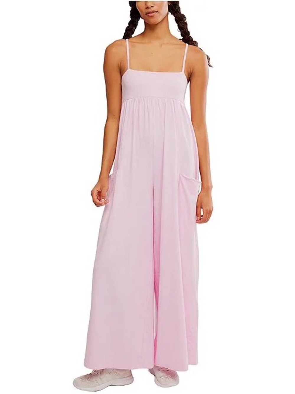 FP Movement Hot Shot Strappy Onesie Powder Pink Small NWT Jumpsuit COLOR NLA